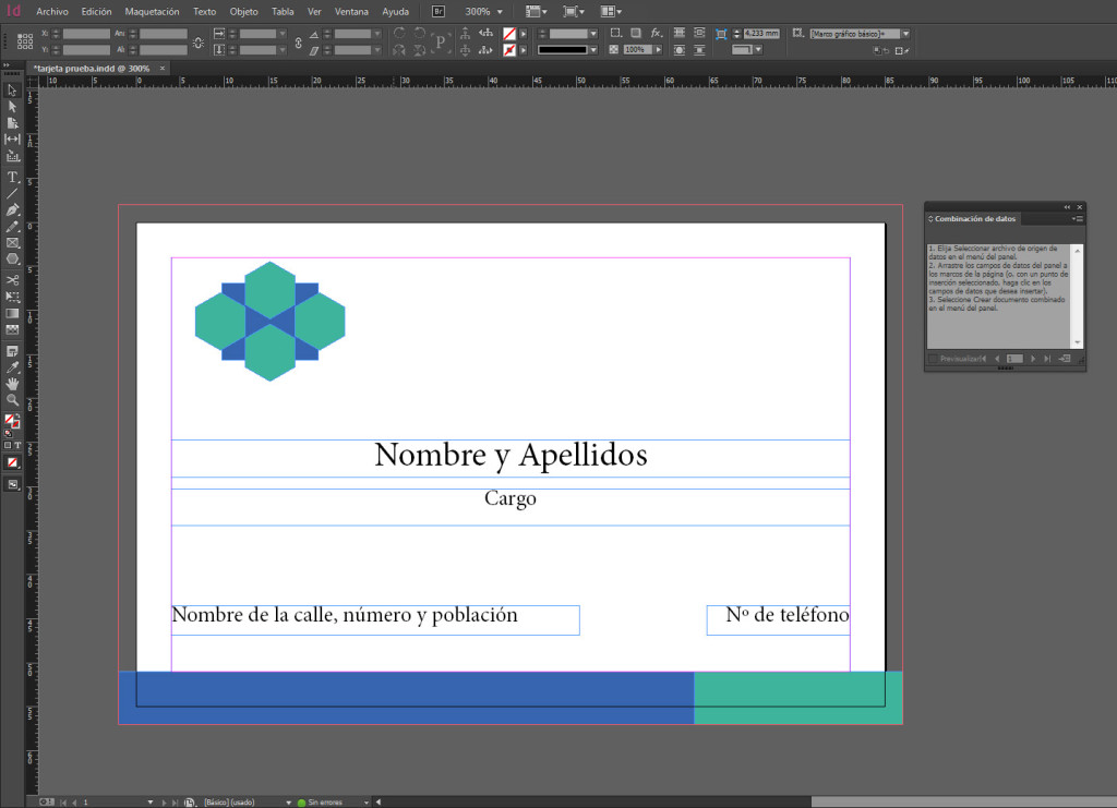 datos variables indesign