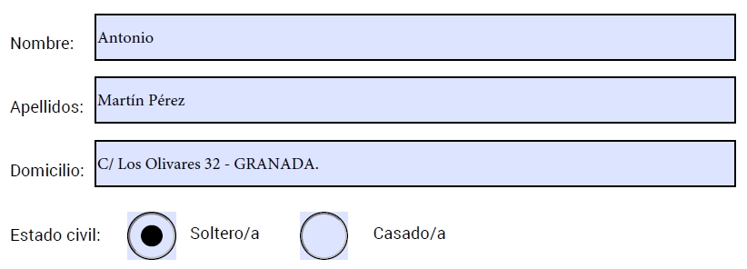 como crear documentos interactivos en Indesign completar campos