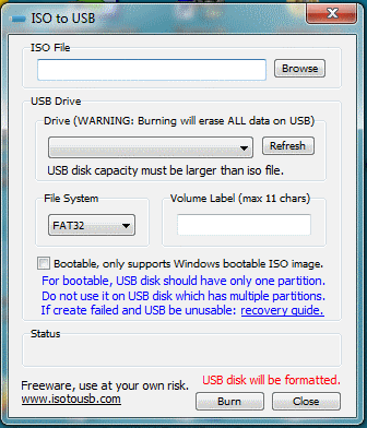 Uso ISO en USB